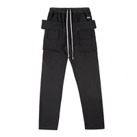 2021ss rick high street mens pants cotton full length drawstring pants owens men trousers streetwear pants for women