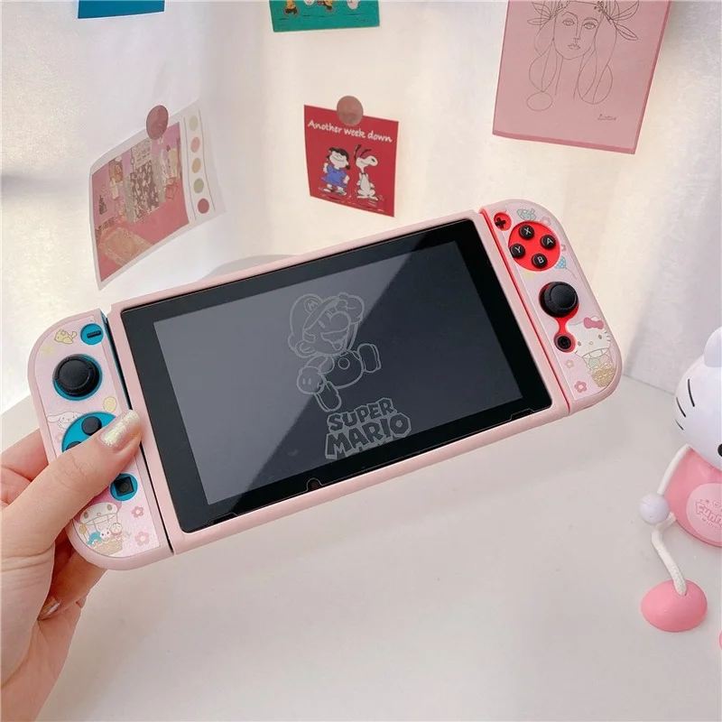 Чехол Hello Kitty для Nintendo Switch милый мультяшный чехол с полным покрытием Твердый