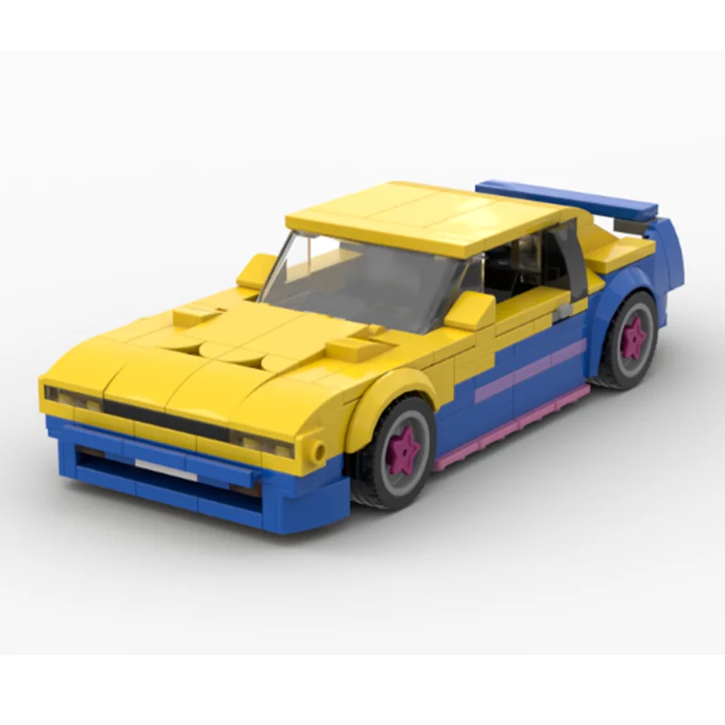 Конструктор MOC автомобиль скоростной Чемпион 1983 ретро сделай сам детские