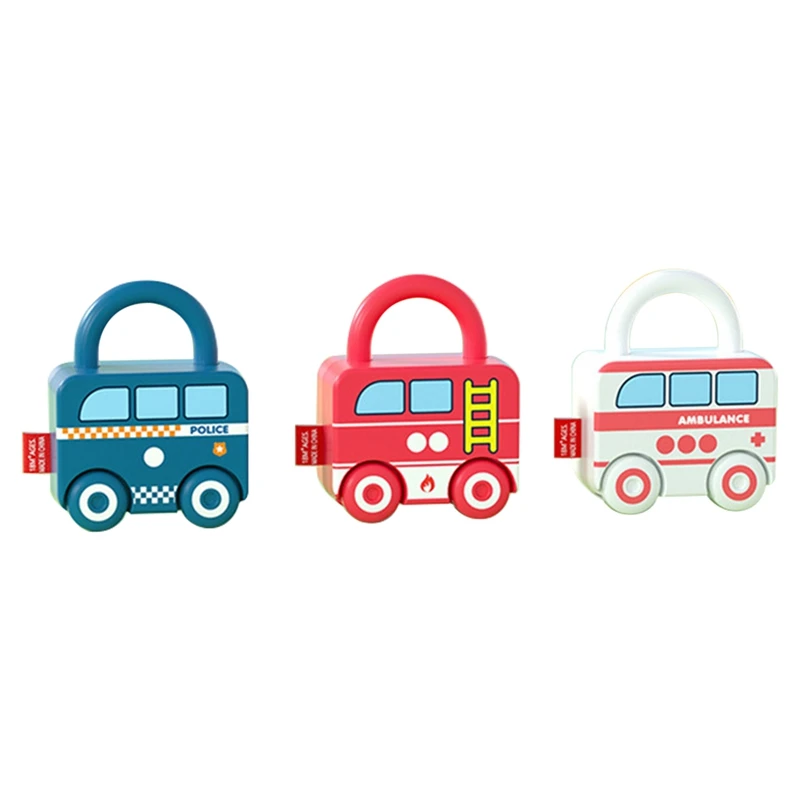 

3Pcs Fun Unlocking Toy 0-3 Years Old Children's Hands-On Unlocking Cognitive Scooter Baby Educational Toy