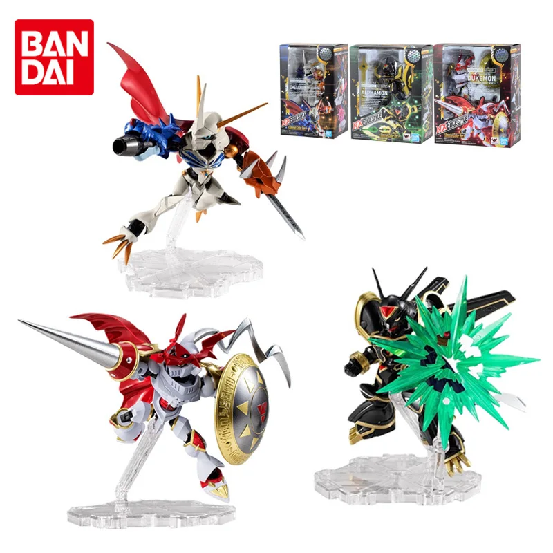 

BANDAI NX EDGE Genuine Digimon Adventure Omegamon Alphamon Dukemon Joints Movable Anime Action Figure Toys for Boys Kids Gifts