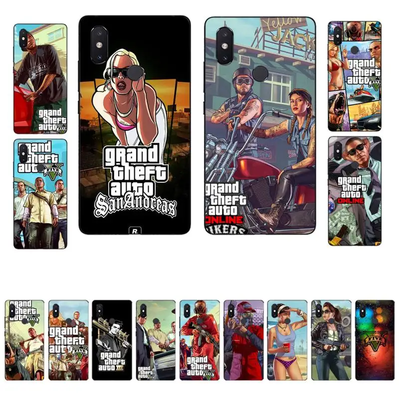 

MaiYaCa GTA5 GTA 5 Game Phone Case for Xiaomi mi 8 9 10 lite pro 9SE 5 6 X max 2 3 mix2s F1
