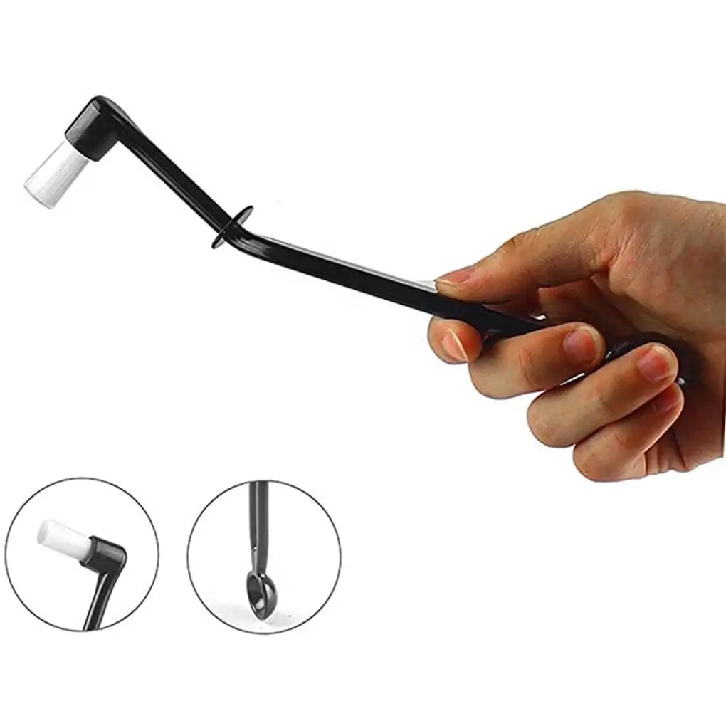 

Coffee Machine Brush Plastic Handle Nylon Bristles Coffee Grime Cleaning Brush Filter Head Washing Tool with Spoon