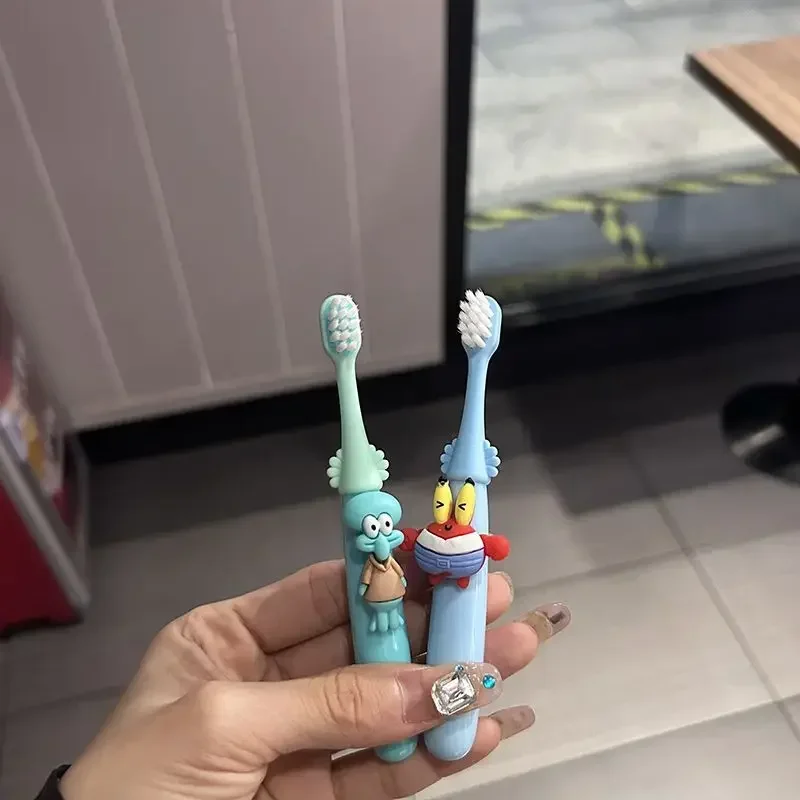 Детская зубная щетка SpongeBob ультратонкая Мягкая антибактериальная защита десен