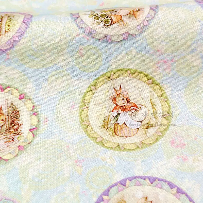 BTY 1 ярд хлопчатобумажная ткань-Мультяшные персонажи бейдж с изображением