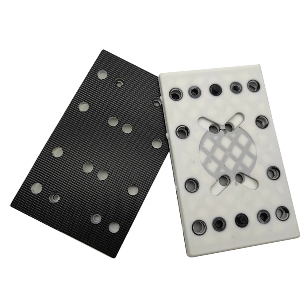 

1pc 130X80mm Sanding Pad 12 Holes Hook And Loop Polishing Disc For Festool RTS 400 REQ Sander Soft Backing Pad Abrasive Tools