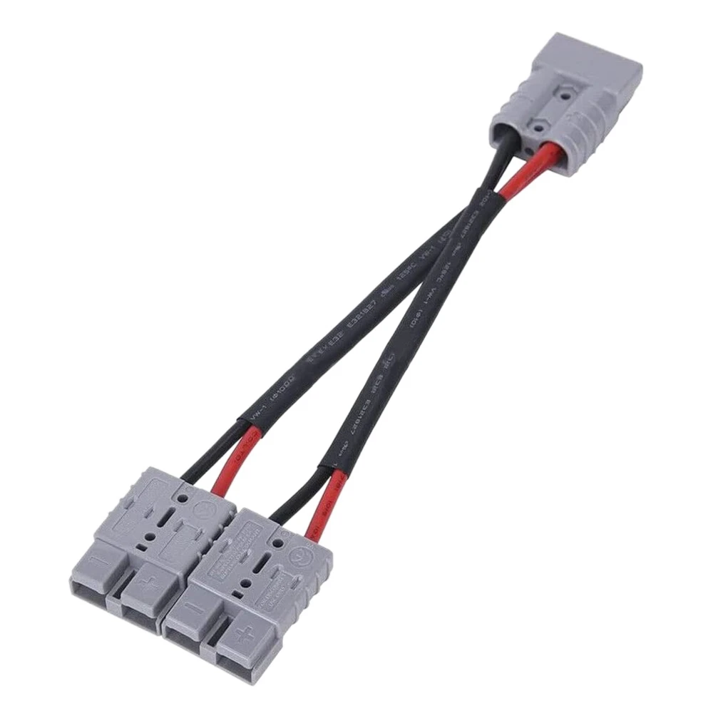 50A for Anderson Plug Connector Dual Y Adapter Battery Power Connector Forklift Power Plug Connector with 6MM Car Cable