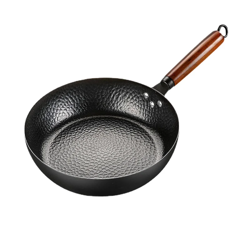 

Multi-functional Cast Iron Frying Pan with No Coating, Suitable for All Heat Sources