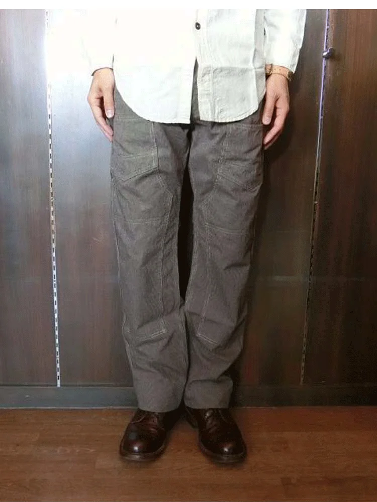 Mei Mei's self-made worsted cotton casual trousers, vintage men's trousers