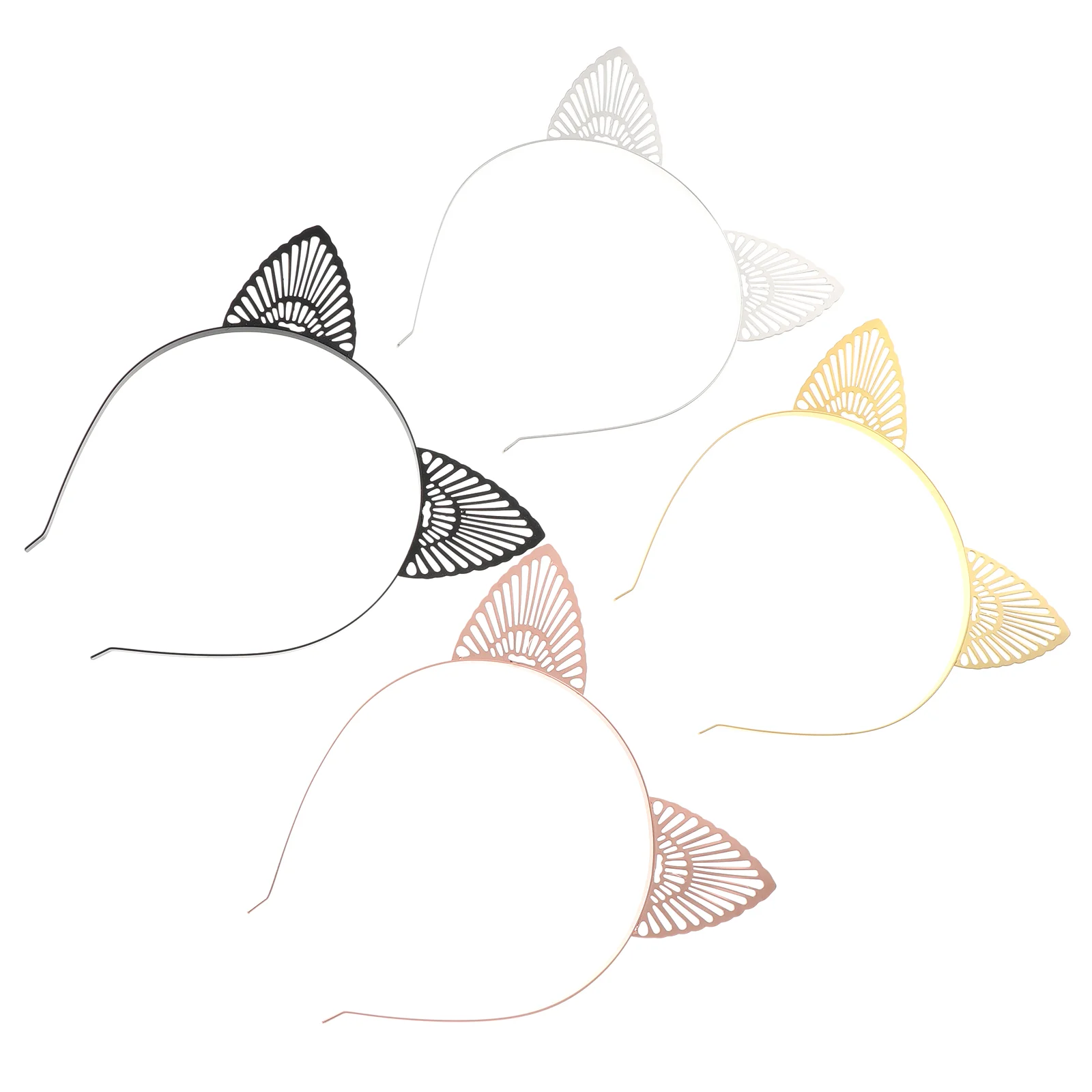 

4 шт., Женский ободок с кошачьими ушками