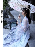 chinese style hanfu traditional clothing improved tang dance fairy princess dress women cosplay modern hanbok dynasty folk suit