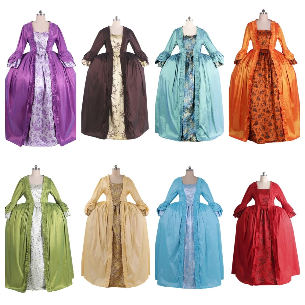 Бальное платье в стиле рококо 18-го века женское нарядное праздничное