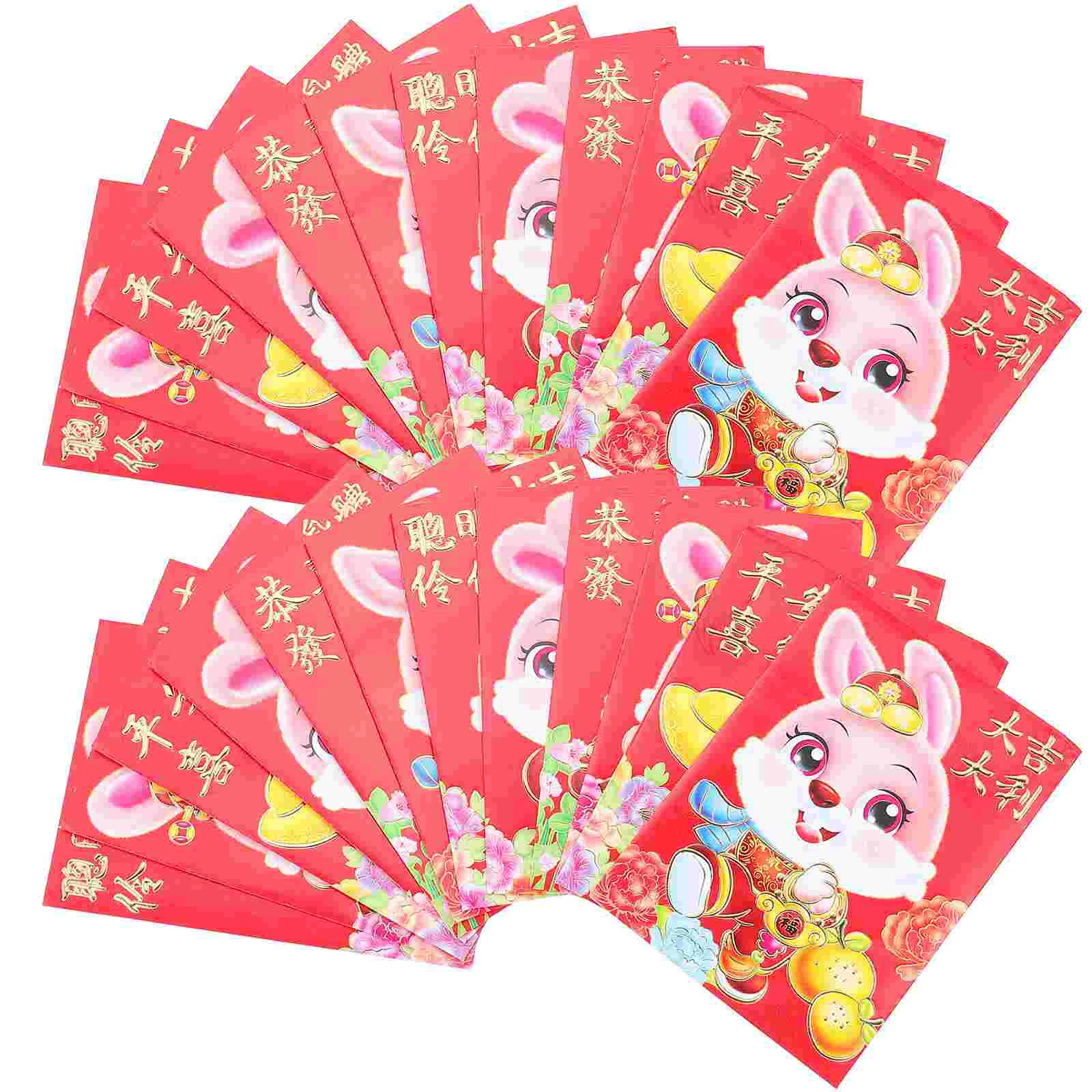 

Red Money Year Chinese Envelope Envelopes New Packet Spring Festival 2023 Lucky Packets Rabbit Bag Hongbao Pocket Zodiac Luck