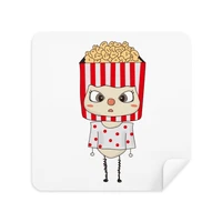 food popcorn oil snack movie delicious uu glasses cloth screen cleaner suede fabric 2 pack