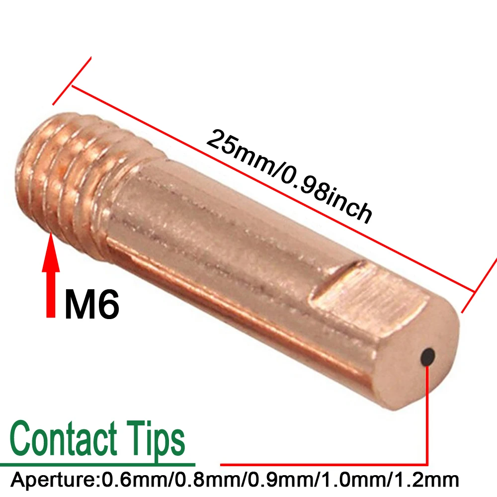14Pcs/Lot MB-15AK Welding Torch Consumables 0.6/0.8/0.9/1.0/1.2mm Contact Tips Gas Ceramic Nozzle For 15AK MIG MAG | Инструменты