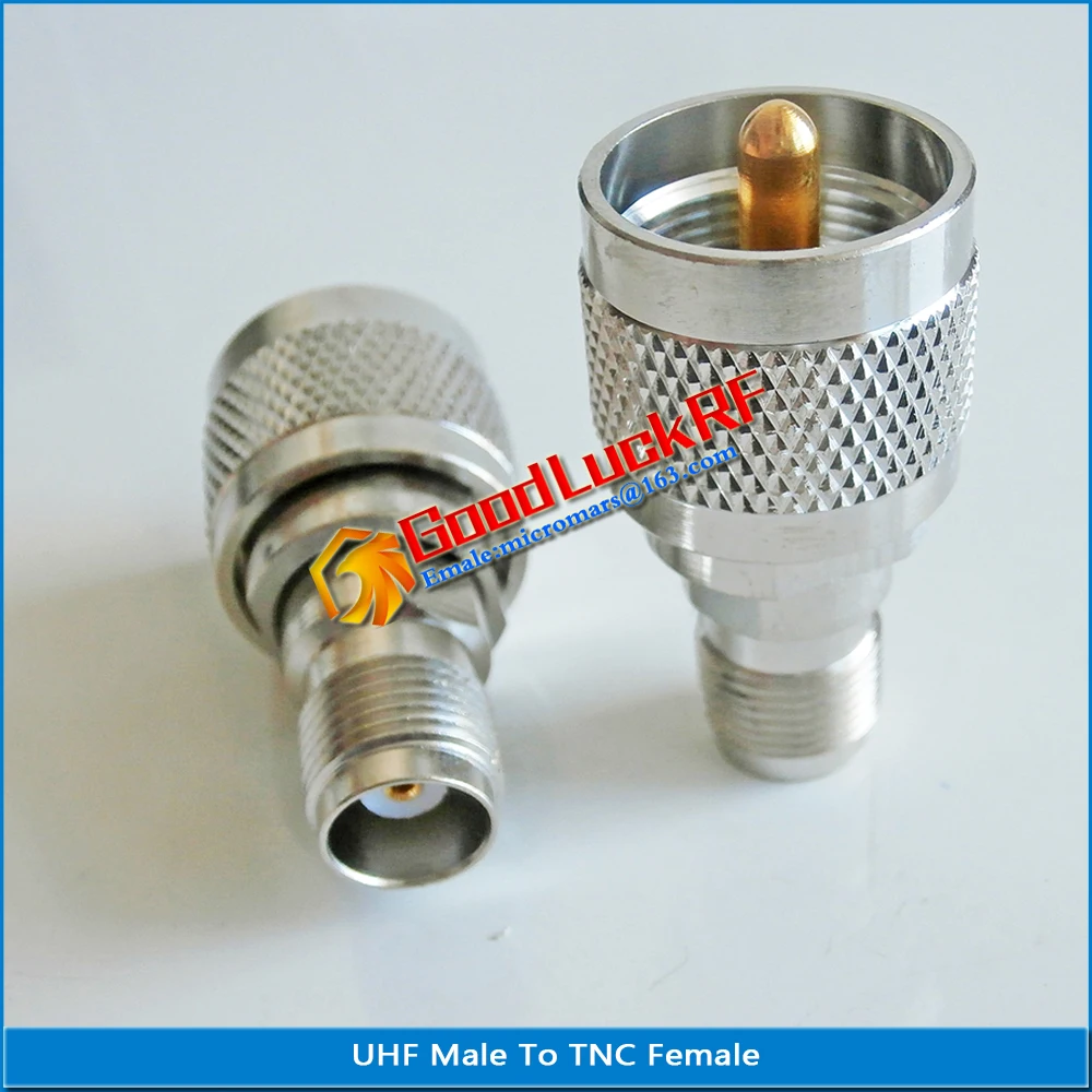 

UHF PL259 SO239 To TNC Connector Coax Socket TNC Female To UHF Male Plug UHF - TNC Brass Straight RF Coaxial Adapters