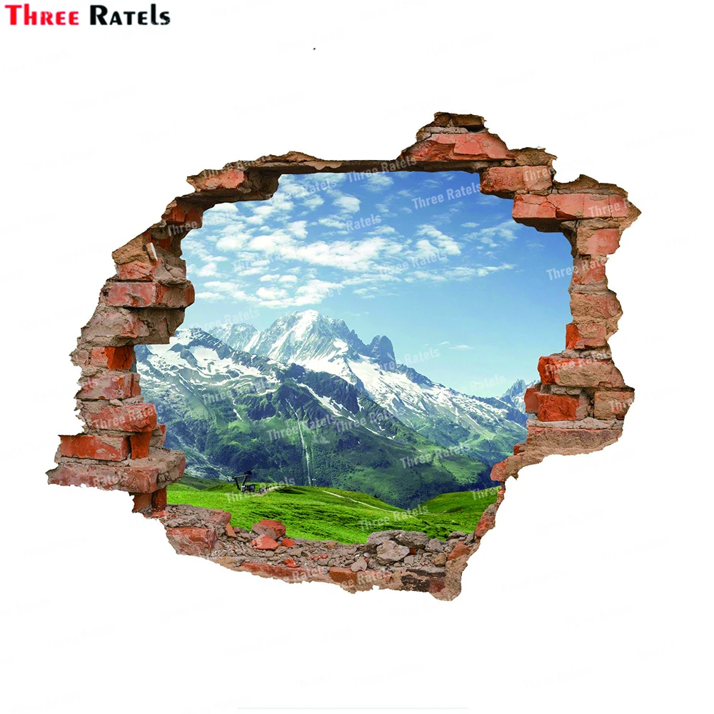 

3D наклейки и плакаты для дома Three Ratels WF122
