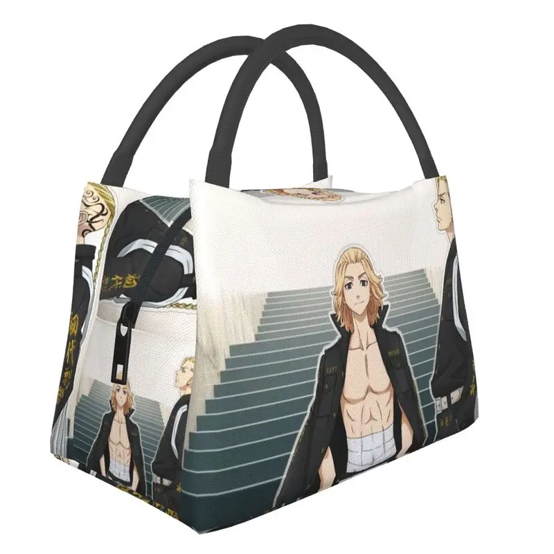 

Tokyo Revengers Draken Sano Manjiro Mikey Insulated Lunch Bags for Women Anime Manga Resuable Thermal Cooler Bento Box