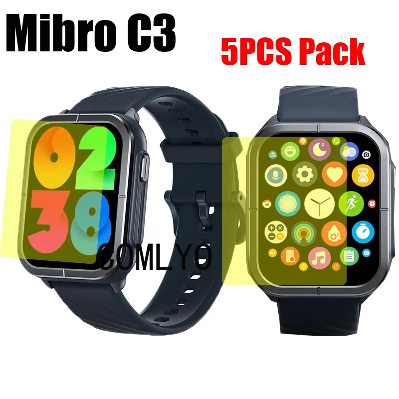 5 шт. защитная пленка для смарт-часов Mibro C3