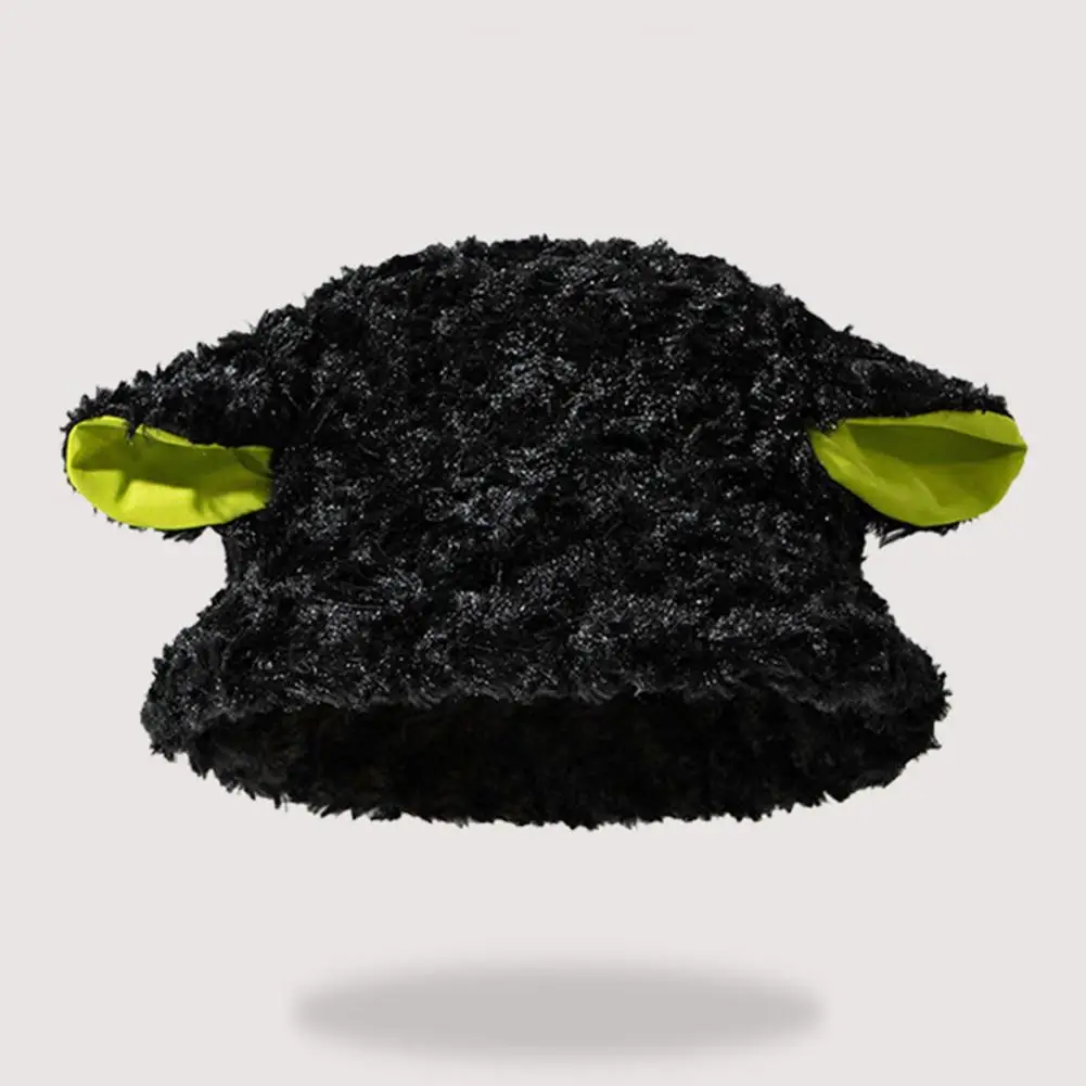 

Простая женская шапка, ветрозащитная модная Двусторонняя флисовая Панама, милая пушистая плюшевая шапка, повседневная одежда