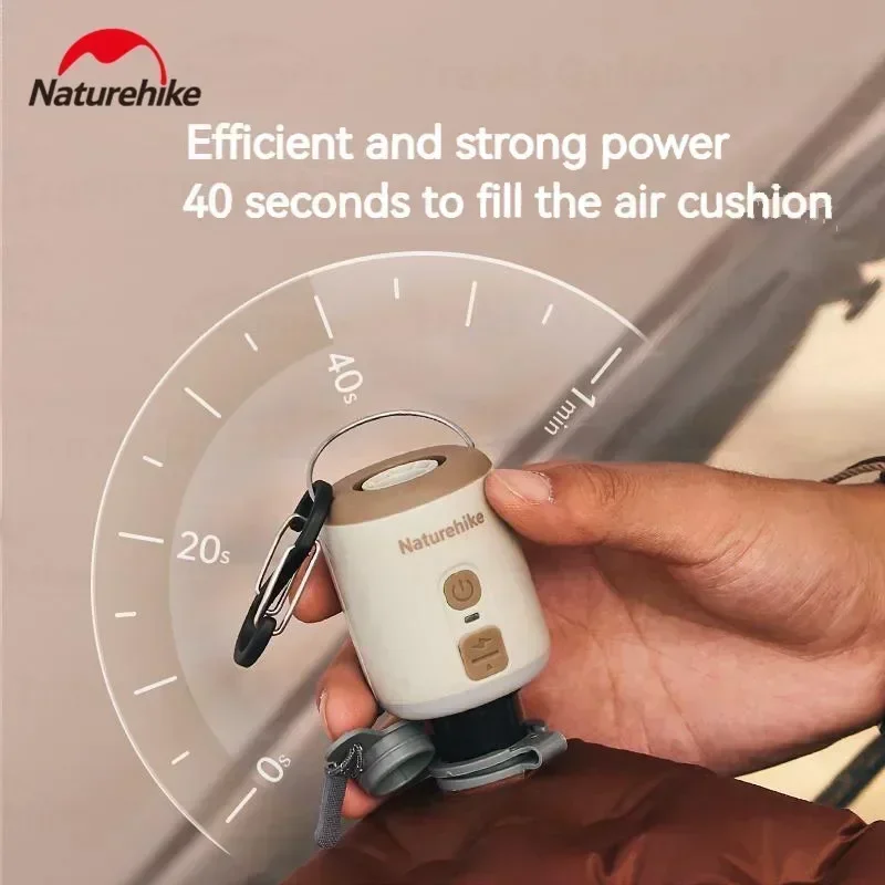 Naturehike Wind Мини-воздушный насос 3 в 1 Многофункциональный надувной насос-лампа 140 г