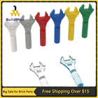 1 шт., детали MOC 604614, регулируемый гаечный ключ, инструмент, гаечный ключ, Совместимые Кирпичи, сборные строительные блоки сделай сам, детская головоломка, игрушка в подарок