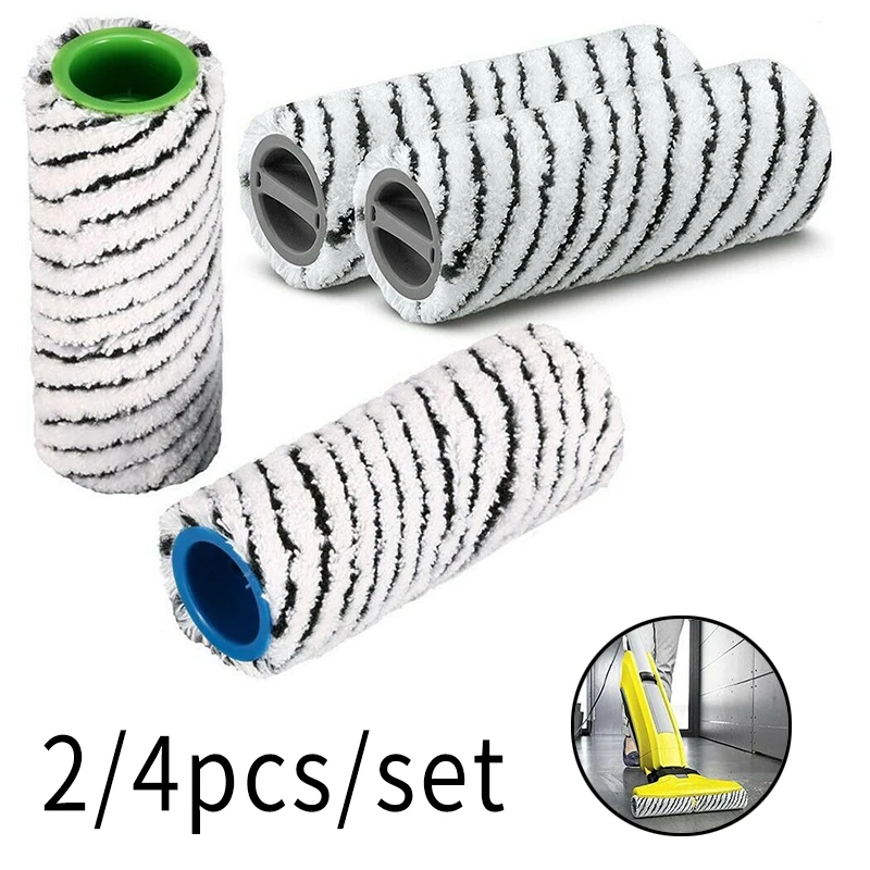 2/4pcs Stone Roller Brush Replacement Kit For Karcher FC 7 FC7 Premium FC5 Main Brush Vacuum Cleaner Parts 150*60MM