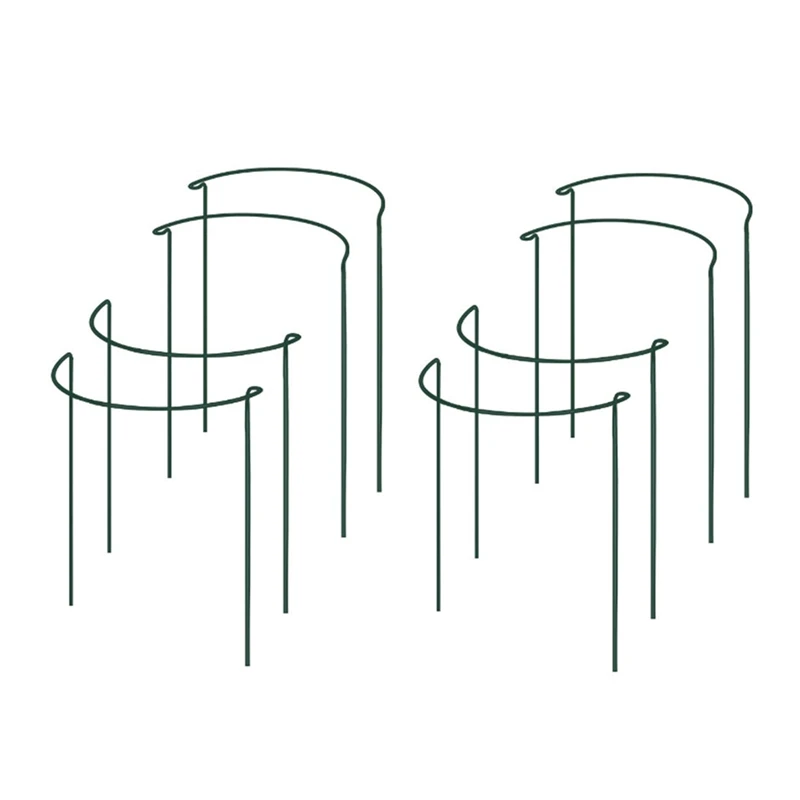 

Стойка для поддержки растений, 8 шт. в упаковке, полукруглая металлическая опора для садовых растений
