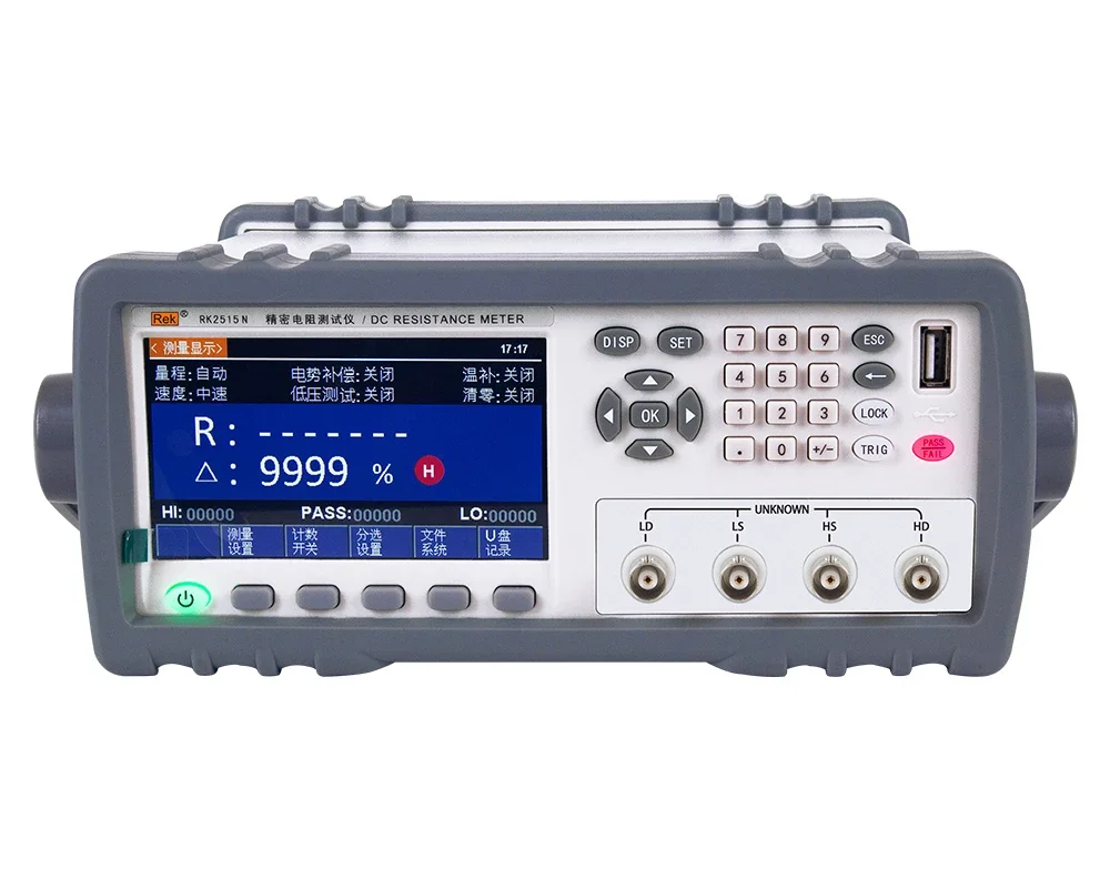 

RK2515N DC Low Resistance Tester Contact Ohmmeter 110M Ohm Maximum Test Current 1A USB Interface