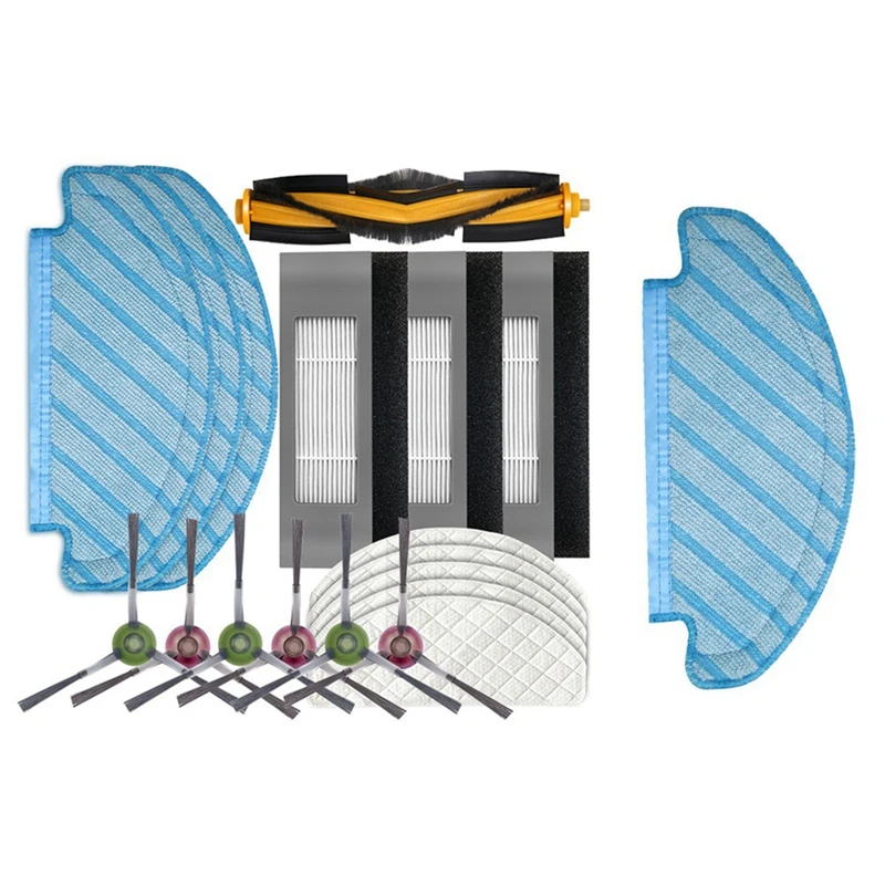 

Аксессуары для уборочной машины ECOVACS, совместимы с OZMO T8, комплект запасных аксессуаров для уборочной машины (19 шт.)