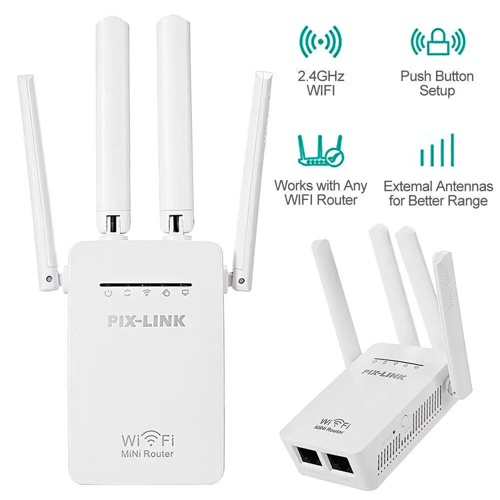 

300Mbps WiFi Range Extender Repeater Wireless Amplifier Router Signal Booster For Home Office Repeater