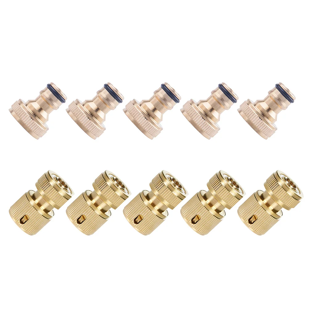 

10 Pcs Metal Hose Pipe Connector Quick Water Hose Metal Garden Supplies Fittings Accessories
