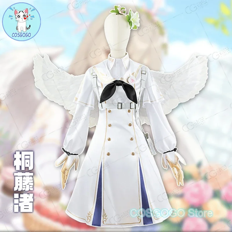 Игра Синий Архив Кириудзи Нагиса Косплей Костюм Хэллоуин Наряды Женщины Лолита