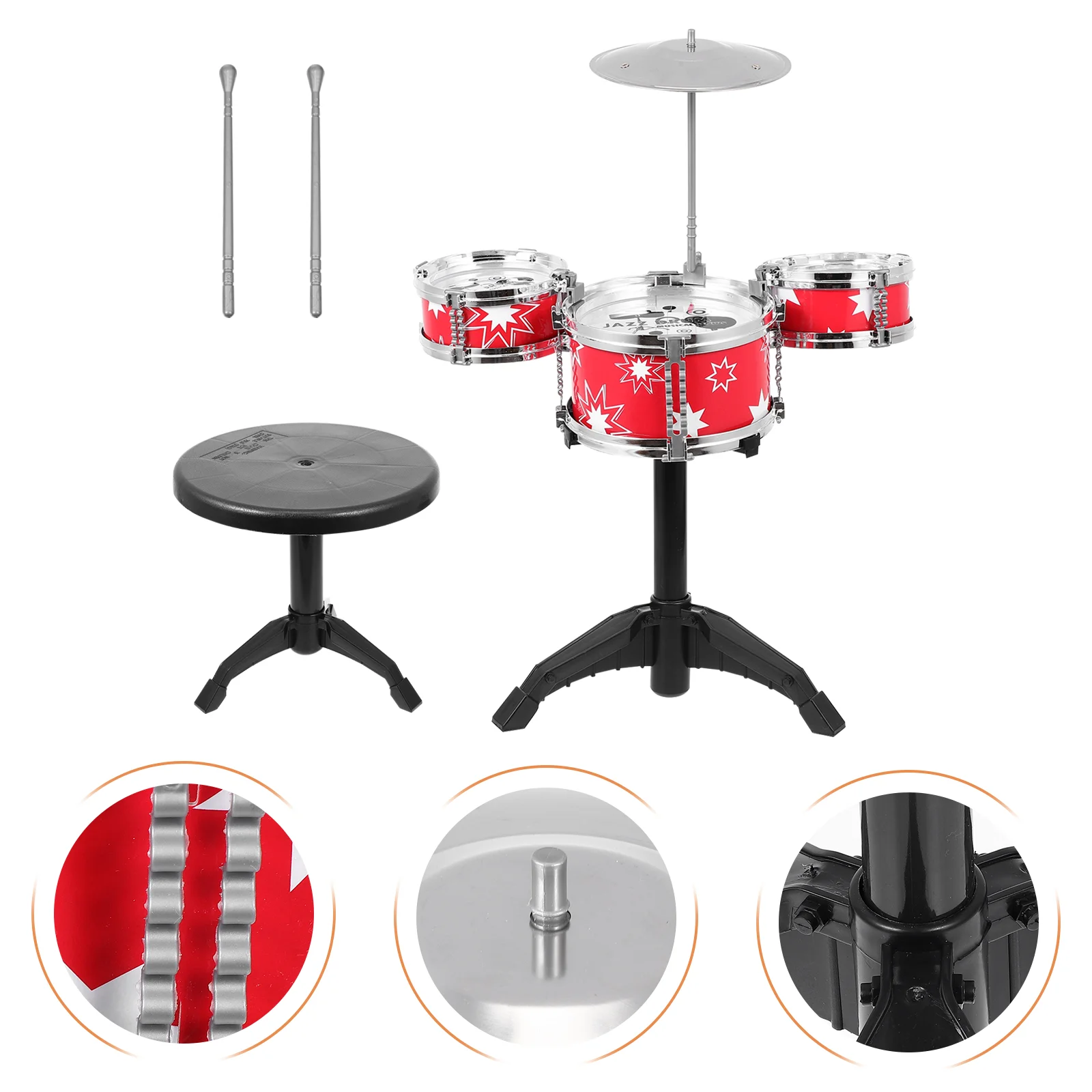 

Musical Drum Toy Instrument Kids Educational Toys Children Gift Set Kit Fun Early