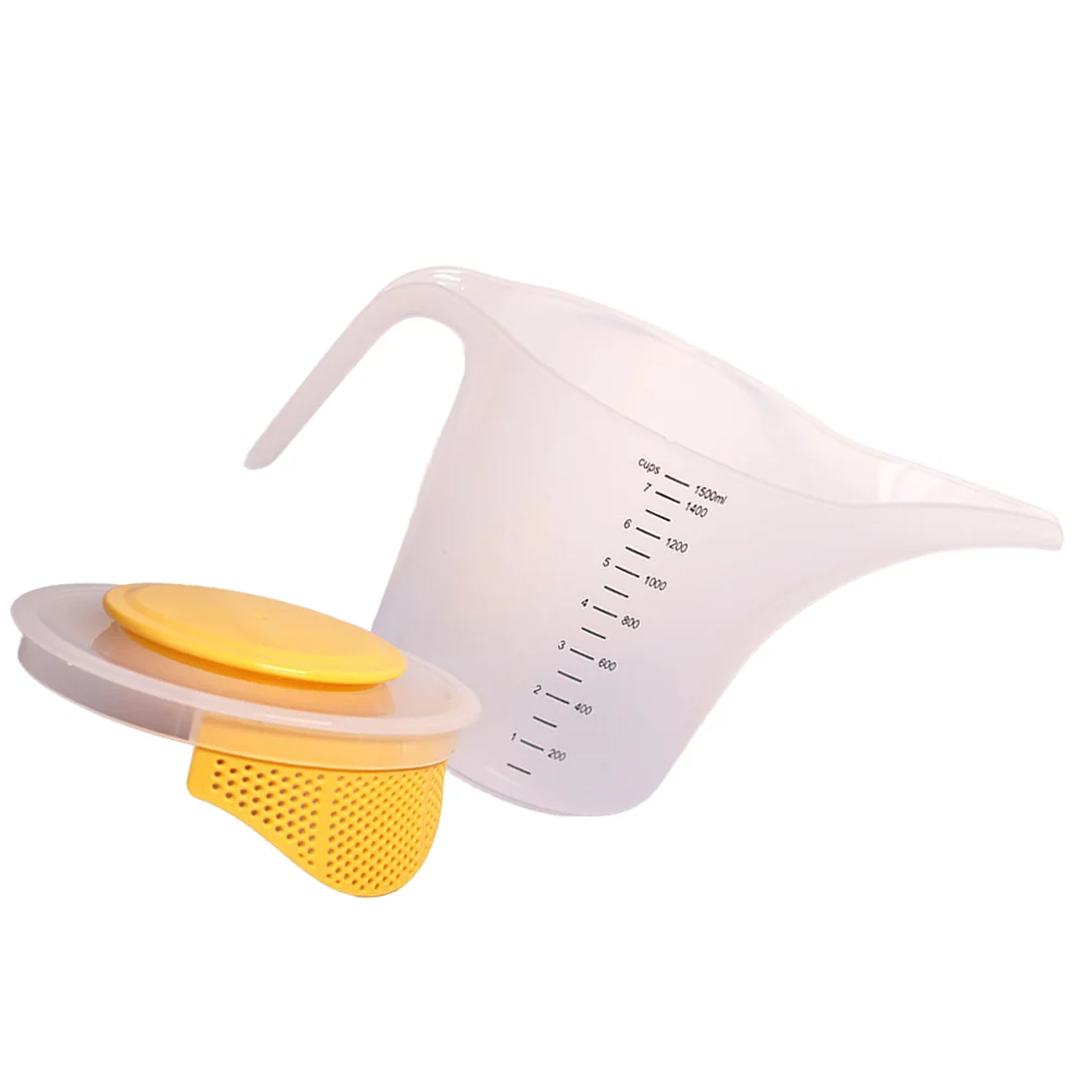 

Home Measuring Cup Baking Scale Cup Lidded Whipping Egg Cup with Side Handle