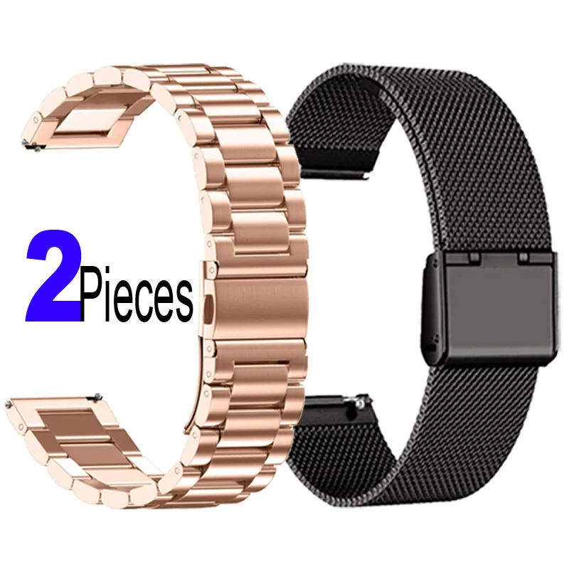 

Smart Watch Strap 20mm 22mm 18mm Bracelet Stainless Steel Watchband