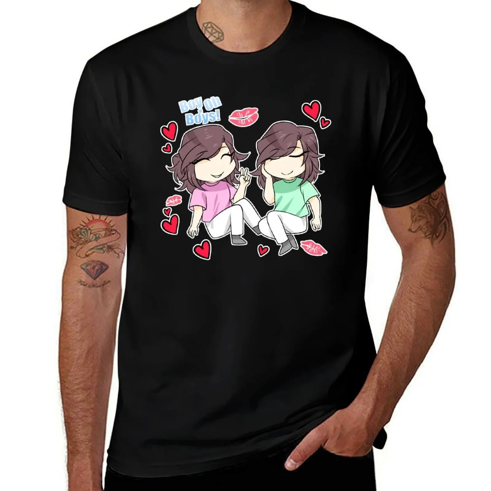 Фото Футболка Apollo & Demeter Chibi 2, больших размеров, для спортзала и занятий спортом №1