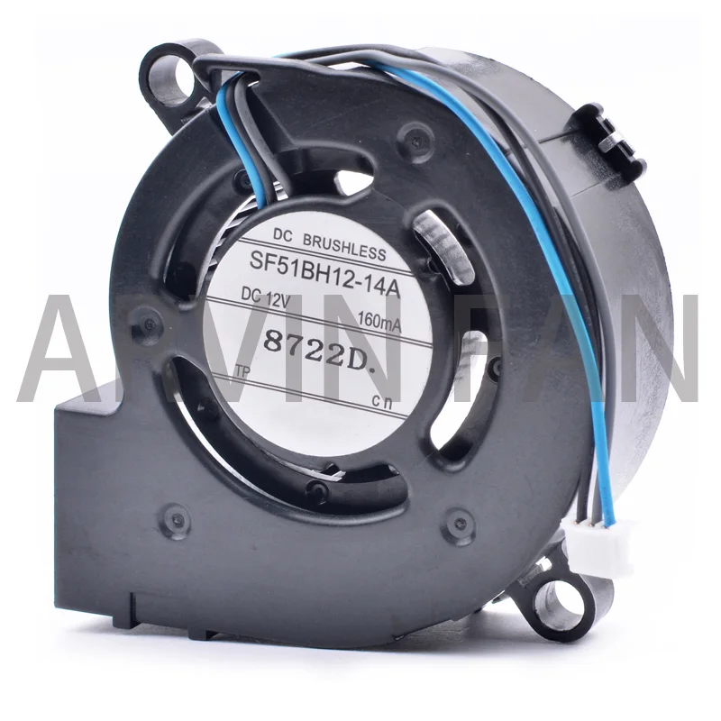 Новый оригинальный Toshiba SF51BH12-14A 12V 0.16A 160mA вентилятор для проектора, охлаждающий вентилятор