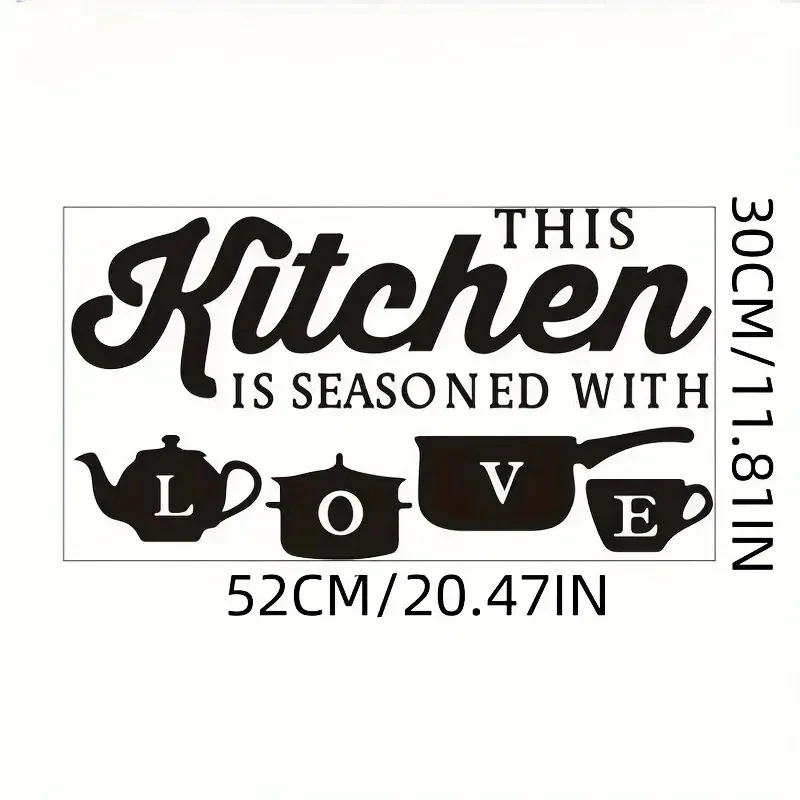 DDPNKL ПВХ Стикер На Стену Любовь Ароматизированная Кухонная Декоративная Съемная