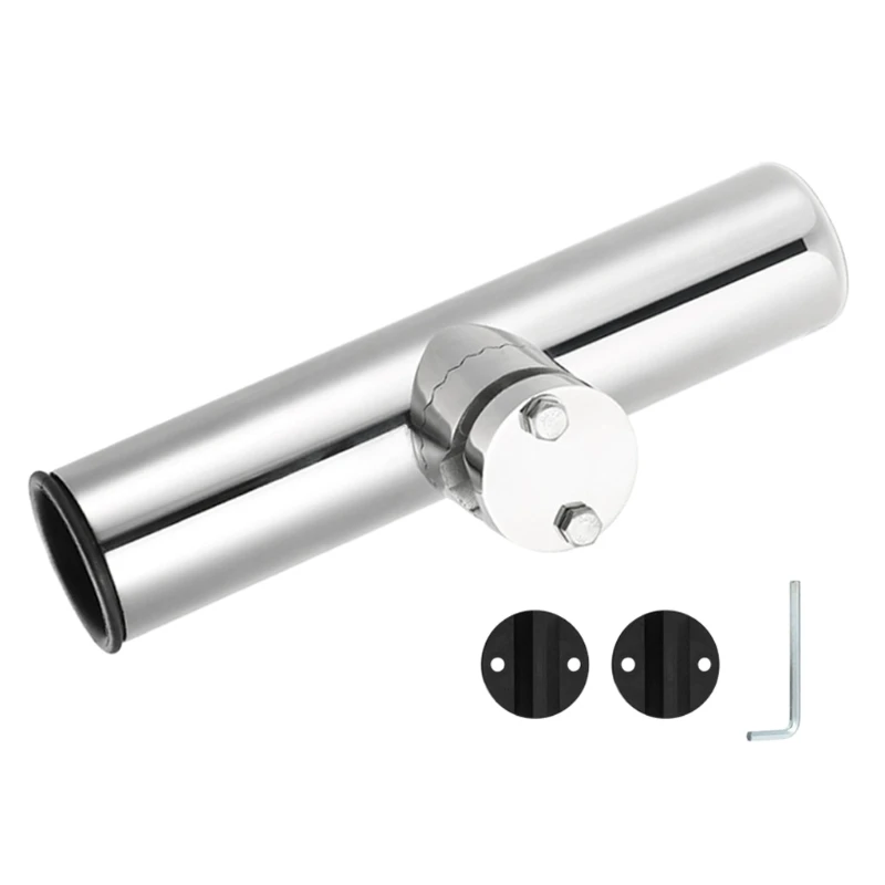 

2023 New Rail Mount Stainless Steel 316 Fishing Rod Holder for Boat Canoe with Clamp on 3/4 to 1-1/4 Inch Marine Boat Hardware