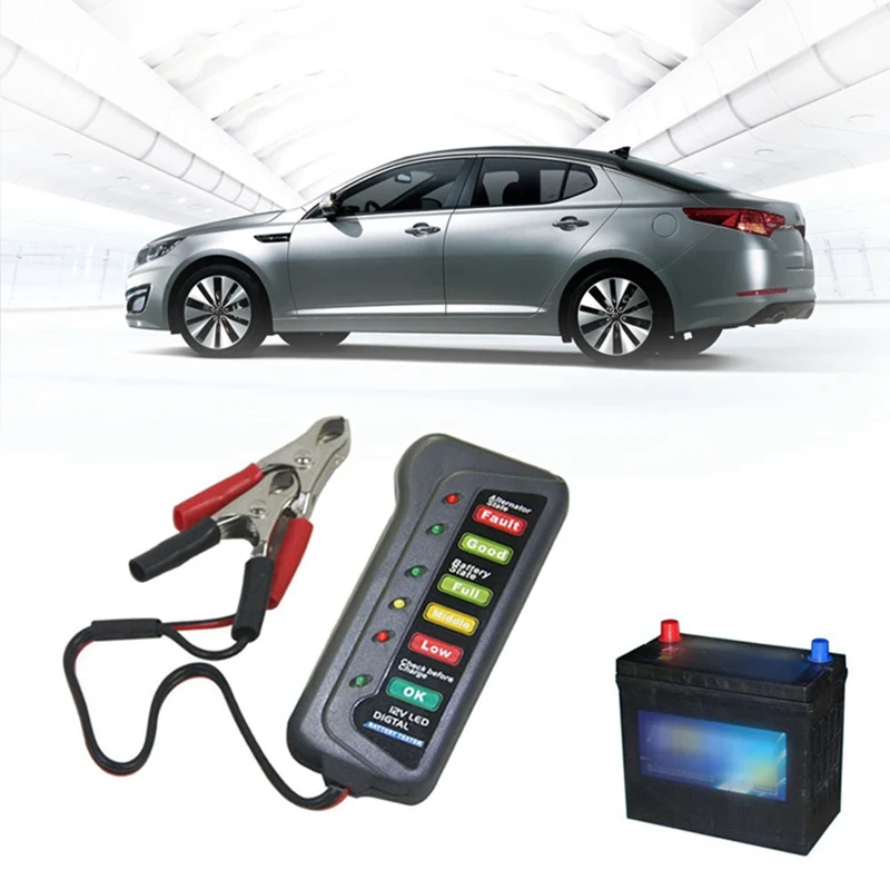 

Car Electromobile Battery Tester Vehicle Tester for Auto Electromobile Battery 12V/16V/24V Discharge Meter Measuring Instrument
