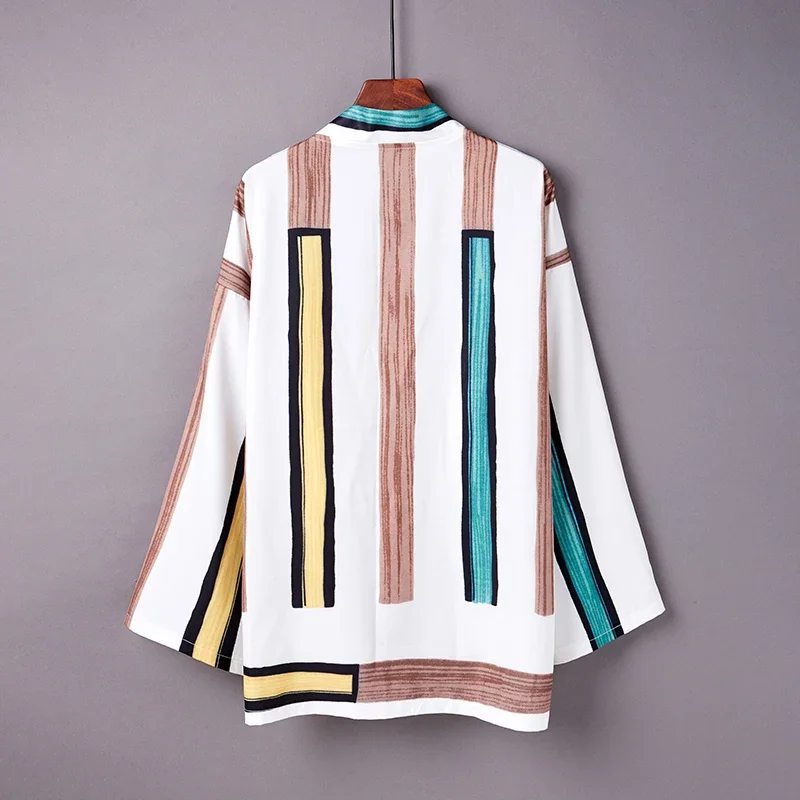 Традиционное японское кимоно Харадзюку свободное юката летнее пляжное