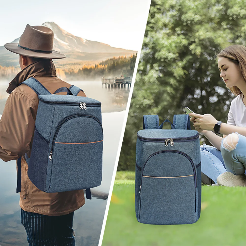 

30L Picnic Food Beverage Storage Bag Large Capacity Thermal Backpack Internal Aluminum Film Picnic Thermal Bag Outdoor Equipment
