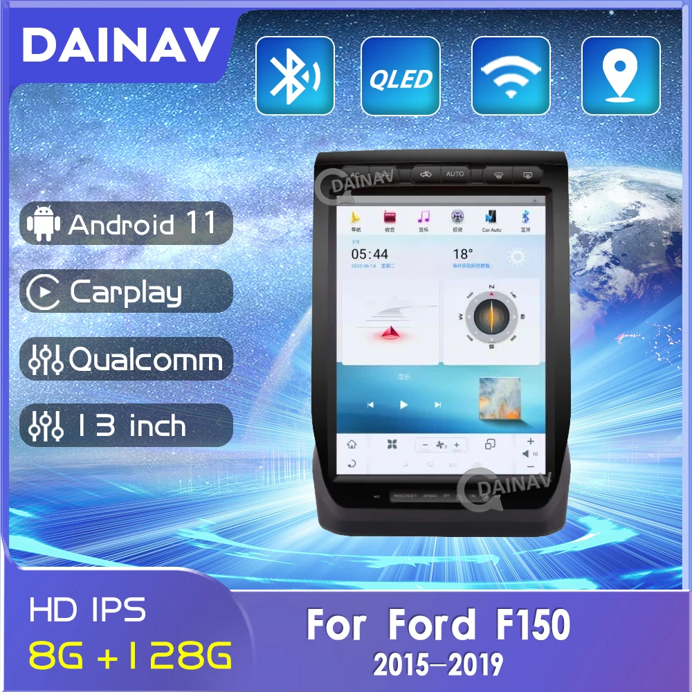 

8+128G Tesla Style Touch Screen For For Ford f150 2015-2019 Android 11 Car Radio Multimedia Video Player GPS Navigator