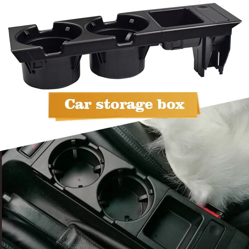 

Car Center Console Cup Holder Front Center Console Storage Box Coin + Cup Holder For BMW E46 Series 1999-2006 51168217953