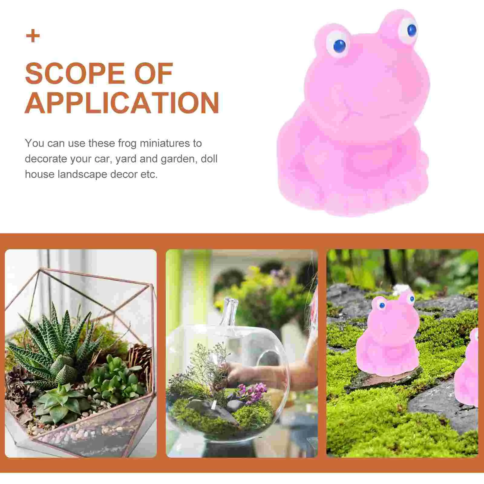 20 шт. фигурка лягушки маленький орнамент садовые уличный декор мини-скульптура