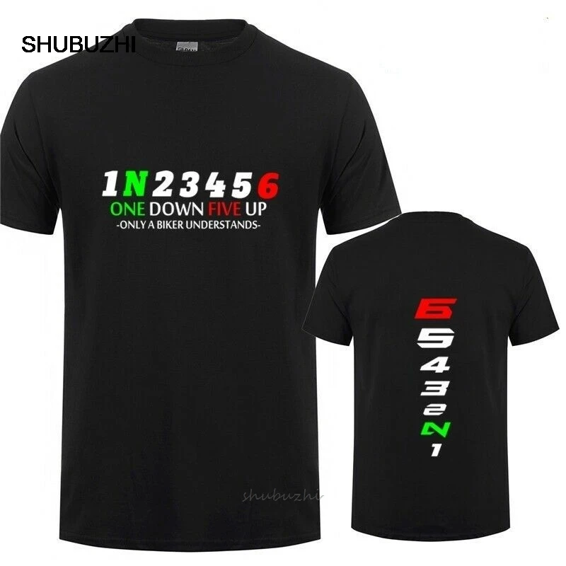 

Fashion Biker 1n23456 Motorcycle T Shirt Men Teeshirt Race Tshirt Moto Double Side Tee