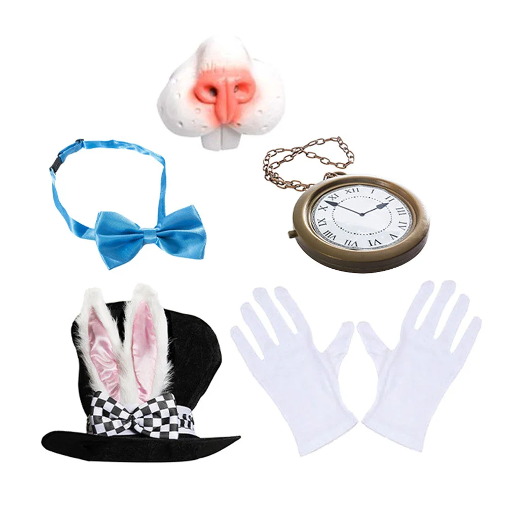 

Set Kids Dresses Easter Clothes Accessories Clothing Party Bow-tie Knitted Fabric Miss