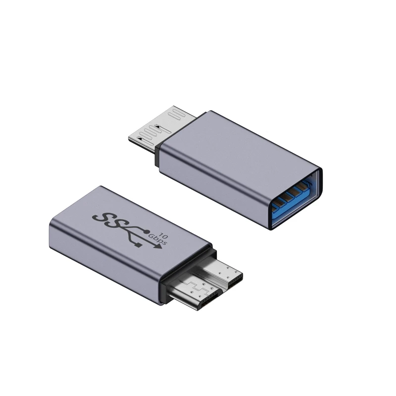 Фото Переходник с USB C на Micro B USB 3,0, переходник с Type C «мама» на Micro B «папа», быстрая зарядка USB Micro 3,0 на Type C, супер скорость для ноутбука, HDD №4