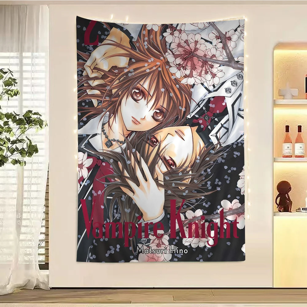 Vampire Knight Hanging Bohemian Tapestry Japanese Wall Anime Kawaii Room Decor
